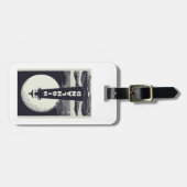 Highland Lighthouse Massachusetts Moon Bagagelabel (Voorkant horizontaal)