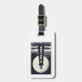 Highland Lighthouse Massachusetts Moon Bagagelabel (Voorkant verticaal)