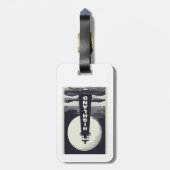 Highland Lighthouse Massachusetts Moon Bagagelabel (Achterkant verticaal)