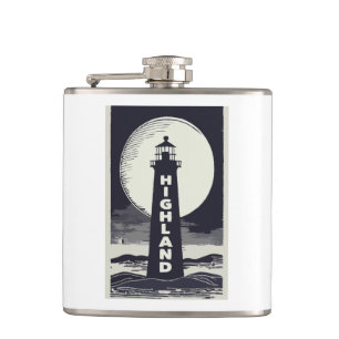 Highland Lighthouse Massachusetts Moon Heupfles