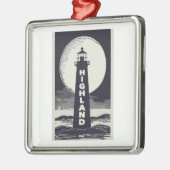 Highland Lighthouse Massachusetts Moon Metalen Ornament (Links)