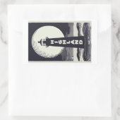 Highland Lighthouse Massachusetts Moon Rechthoekige Sticker (Tas)