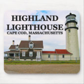 Highland Lighthouse, Massachusetts Mousepad Muismat (Voorkant)
