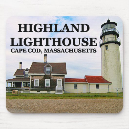 Highland Lighthouse, Massachusetts Mousepad Muismat (Voorkant)