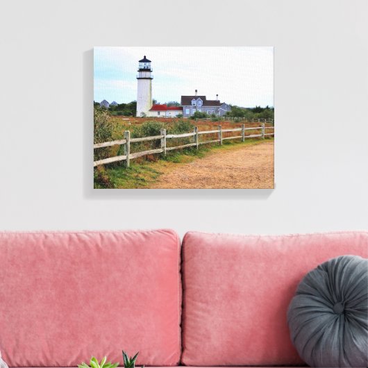 Highland Lighthouse Massachusetts Wrapped Canvas (Insitu (Woonkamer))
