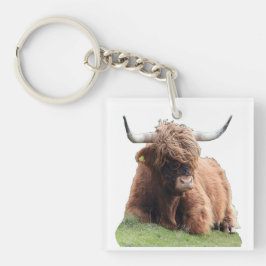 Highland "Moo" Koe Sleutelhanger
