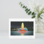 Highland Park Reservoir, verlicht bij nacht Briefkaart (Staand voorkant)