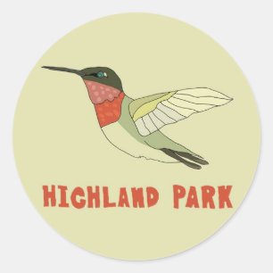 Highland Park Ronde Sticker