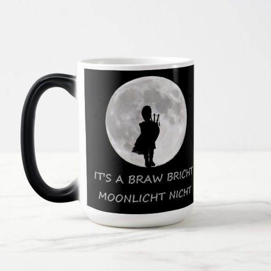 Highland Piper Gepersonaliseerde 15oz Morphing Mok (Links)