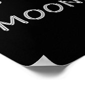 Highland Piper in Bright Moon Poster (Hoek)