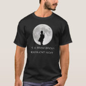 Highland Piper in Bright Moon T-shirt (Voorkant)