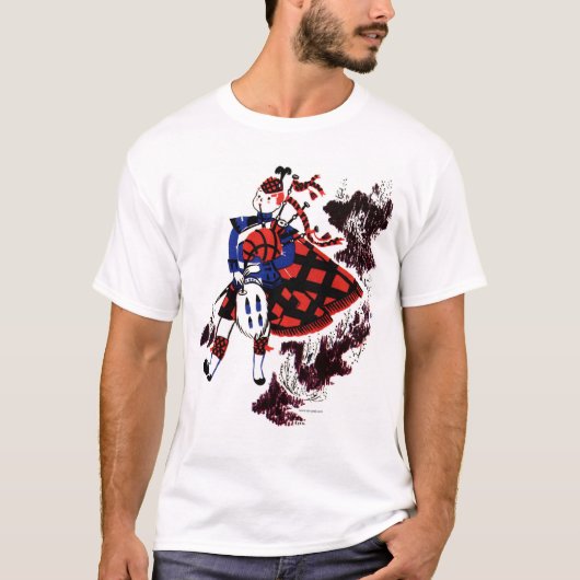 Highland Piper T-shirt (Voorkant)