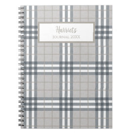 Highland Plaid Personalized Journal Notebook Notitieboek