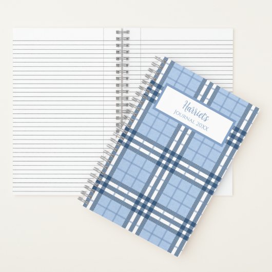 Highland Plaid Personalized Journal Notebook Notitieboek (Binnen)