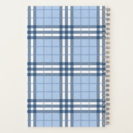 Highland Plaid Personalized Journal Notebook Notitieboek (Achterkant)