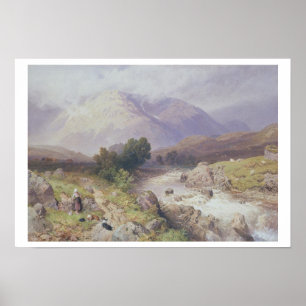 Highland Scene bij Dalmally, Argyll (m/c op canva) Poster