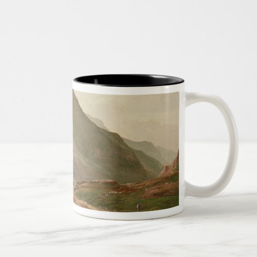 Highland scene tweekleurige koffiemok (Rechts)