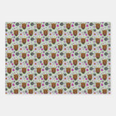 Highland Schotse Koe Paarse Keltische Knoop Werk Inpakpapier Vel (Voorkant)