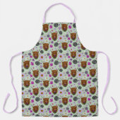 Highland Schotse Koe Paarse Keltische Knoop Werk Schort (Voorkant)