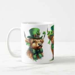 Highland Schotse koe St. Patrick's Day grappig cad Koffiemok