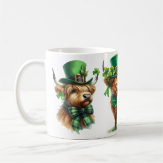 Highland Schotse koe St. Patrick's Day grappig cad Koffiemok