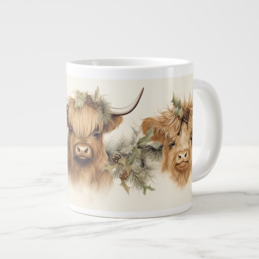 Highland Schotse Koeien Grote Koffiekop (Voorkant rechts)