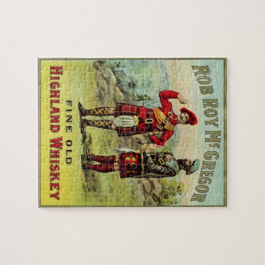 HIghland Scottish Whiskey Label Legpuzzel (Horizontaal)