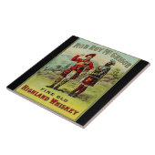 HIghland Scottish Whiskey Label Tegeltje (Zijkant)