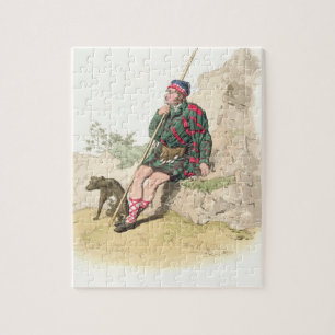 Highland Shepherd, uit 'Costume of Great Britain' Legpuzzel