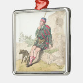 Highland Shepherd, uit 'Costume of Great Britain' Metalen Ornament (Links)