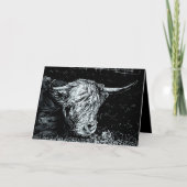 Highland Snow Feestdagen Kaart (Voorkant)