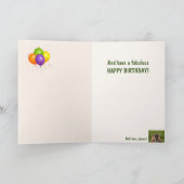 Highland Steer "For Dad" Birthday Kaart (Binnen)