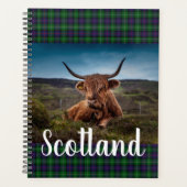 Highland Steer Schilderachtig Schotland Planner (Voorkant)