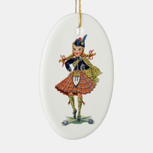 Highland Sword Dance Keramisch Ornament (Rechts)
