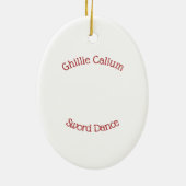 Highland Sword Dance Keramisch Ornament (Achterkant)