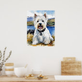 Highland Terrier - Hond Art Print (Keuken)
