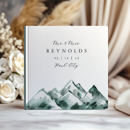 Highland | Watercolor Mountain Wedding Gastenboek