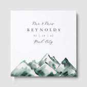 Highland | Watercolor Mountain Wedding Gastenboek (Voorkant)