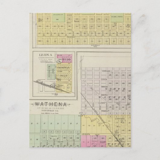 Highland, Wathena, Eagle Springs, Kansas Briefkaart (Voorkant)