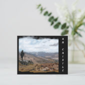 Highlander at An Caistel, Schotland Briefkaart (Staand voorkant)