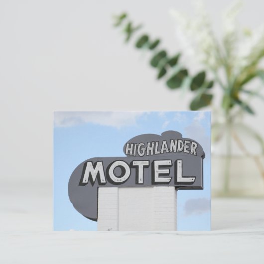 Highlander Motel Route 66 Briefkaart (Staand voorkant)