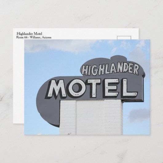 Highlander Motel Route 66 Briefkaart (Voorkant / Achterkant)