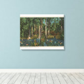 Highlands County, FL - Uitzicht van Highlands Hamm Canvas Afdruk (Insitu (Houten vloer))