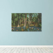 Highlands County, FL - Uitzicht van Highlands Hamm Canvas Afdruk (Insitu (Houten vloer))