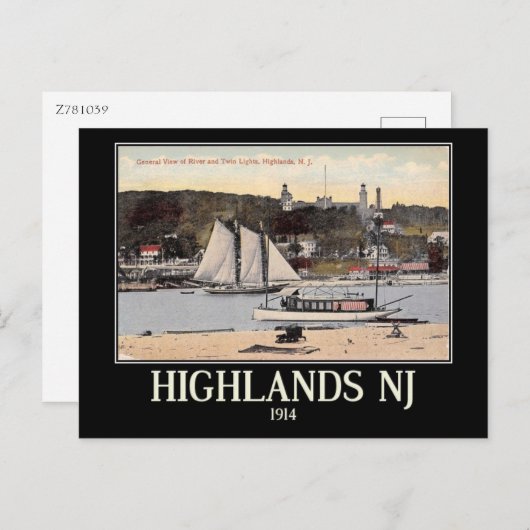 Highlands, New Jersey,  Briefkaart (Voorkant / Achterkant)