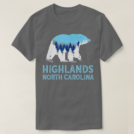 Highlands North Carolina NC Beer Blue Ridge Mounta T-shirt (Design voorkant)
