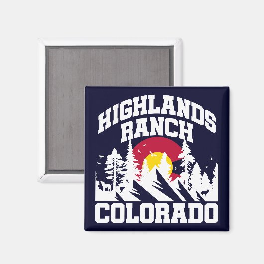 Highlands Ranch, Colorado Magneet (Voorkant / Achterkant)