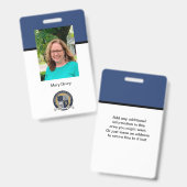 Highlands School Voorbeeld Badge (Voor- en achterkant)