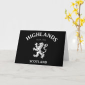HIGHLANDS Schotland Kaart (Gele Bloem)