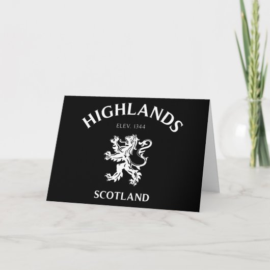 HIGHLANDS Schotland Kaart (Voorkant)
